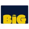 Think big - Blauw - Geel Placemat vinyl groot -zzsfeer1_Kitchenyeah-website