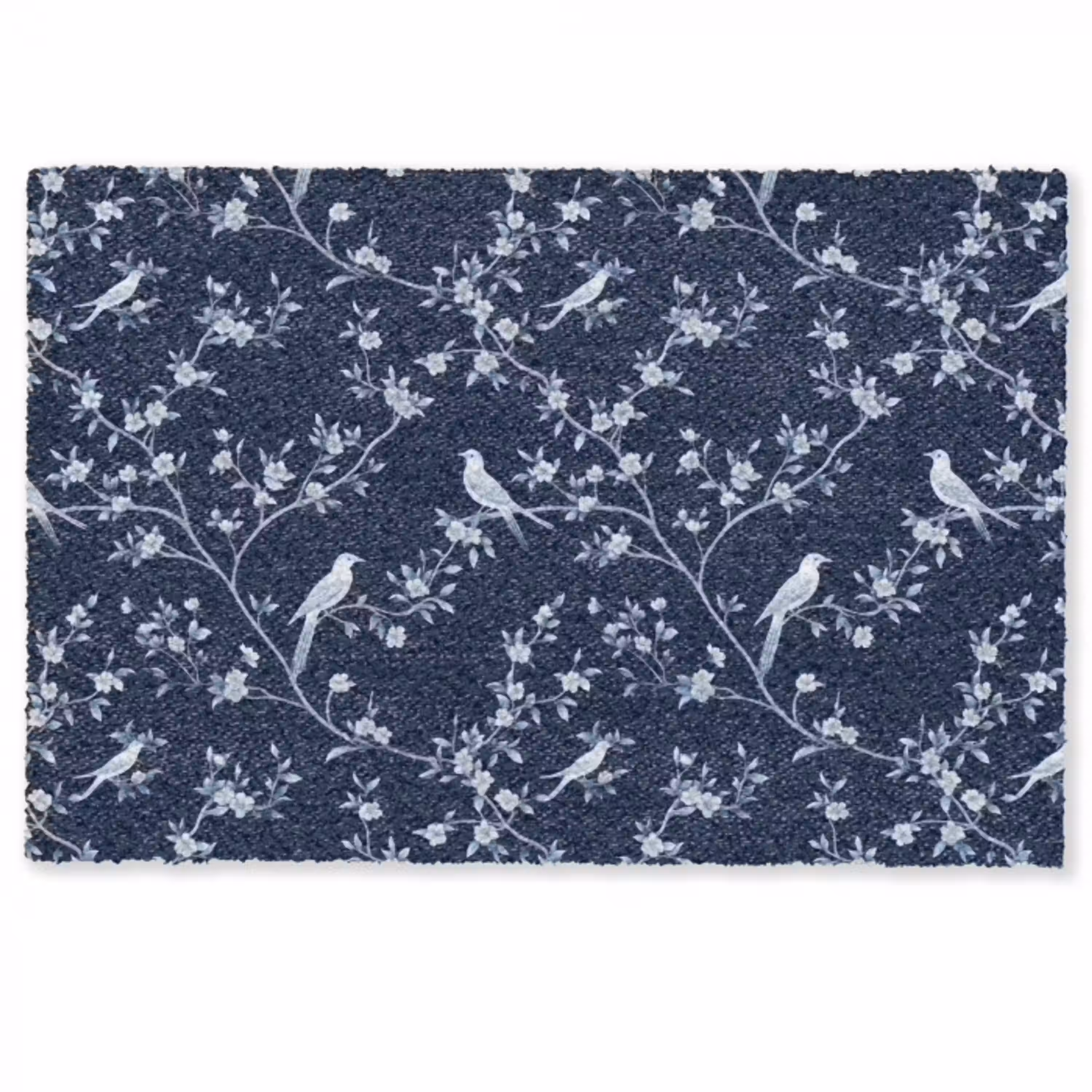 Grafisch - Bloesemtak - Blauw Deurmat klein 898 -zkaufland3d