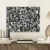 Symbolen - Abstract - Grafisch - Zwart PET vilt klein -sfeer1