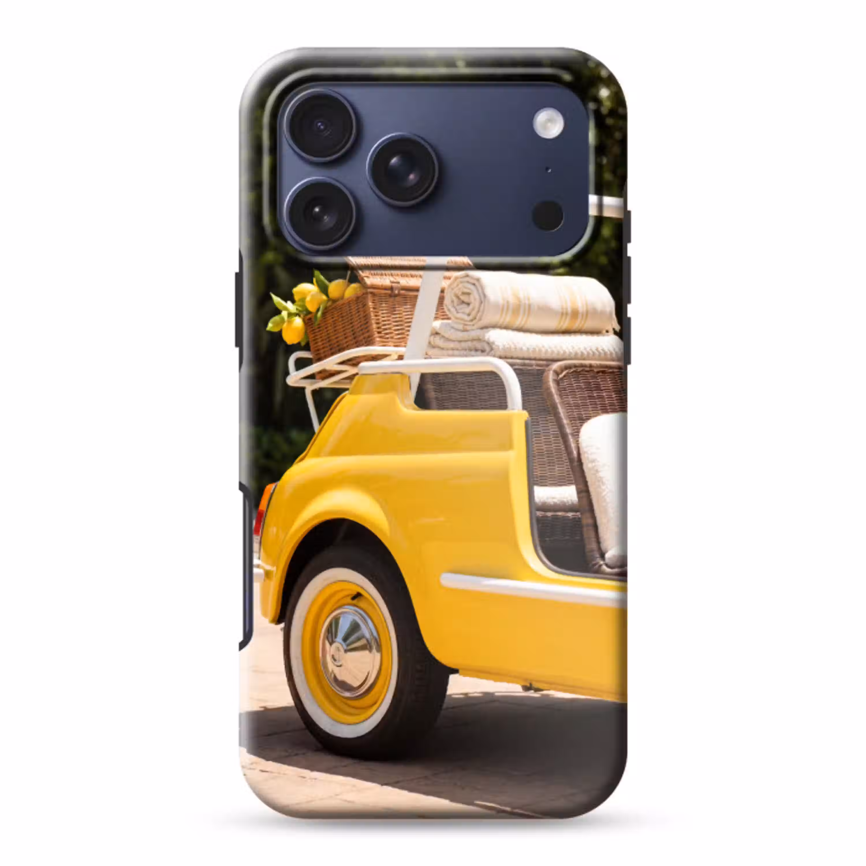 Auto - Picknick - Zomer - Geel Toughcase MagSafe Apple iPhone 17 Pro Max klein -3d