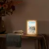 Strand - Zee - Fiets - Vintage - Bloemen Light Box met kabel (Tafellamp) klein -sfeer4