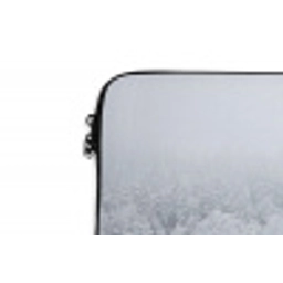 Bos - Sneeuw - Winter - Natuur - Wit laptophoes neopreen klein -detail
