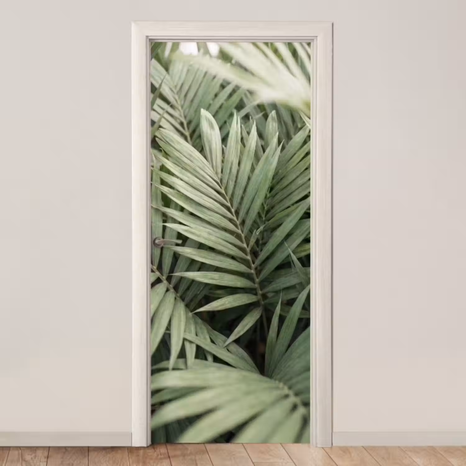 Deursticker - Plant - Palmbladeren - Natuur - Groen