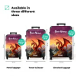 Rode reuzendraak NBS - Handbagage koffer - Kinderen Unisex middel zzzzzzVergelijking_3EN