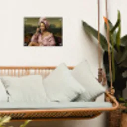 Mona - Klassiek - Roze tuinposter los doek klein -sfeer7