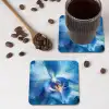 Blauw - Orchidee - Elegeant onderzetter kurk middel -sfeer2