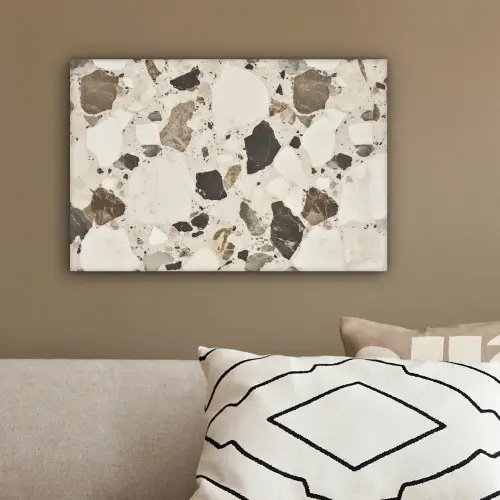 Neutral - Stenen - Decoratie - Terrazzo canvas 2cm klein -sfeer3