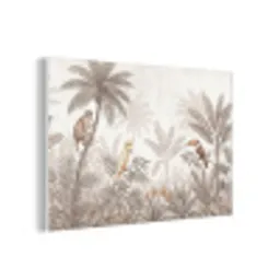 Jungle - Dieren - Palmbomen forex 5mm xxl -3d