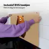Beer - Minimalistisch - Bruin Inductie beschemer met haakjes middel -ky-ophangen-nl