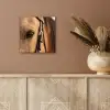 Paard - Oog - Bruin aluminium wit klein -sfeer4