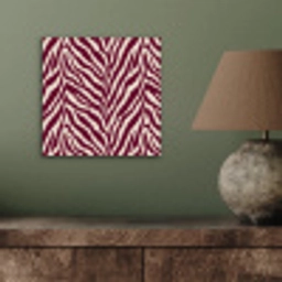Zebra - Motief - Bordeaux - Rood aluminium wit klein 46 -sfeer2