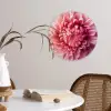 Dahlia - Bloem - Close up - Roze Wandcirkel kunststof plaat 5mm dik klein -sfeer4