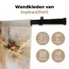 Modern - Bruin - Abstract - Beige Wandkleed katoen klein -sfeer2