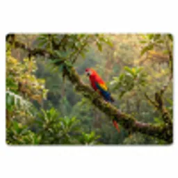 Ara - Jungle - Rood Placemat vinyl groot -zzsfeer1_Kitchenyeah-website