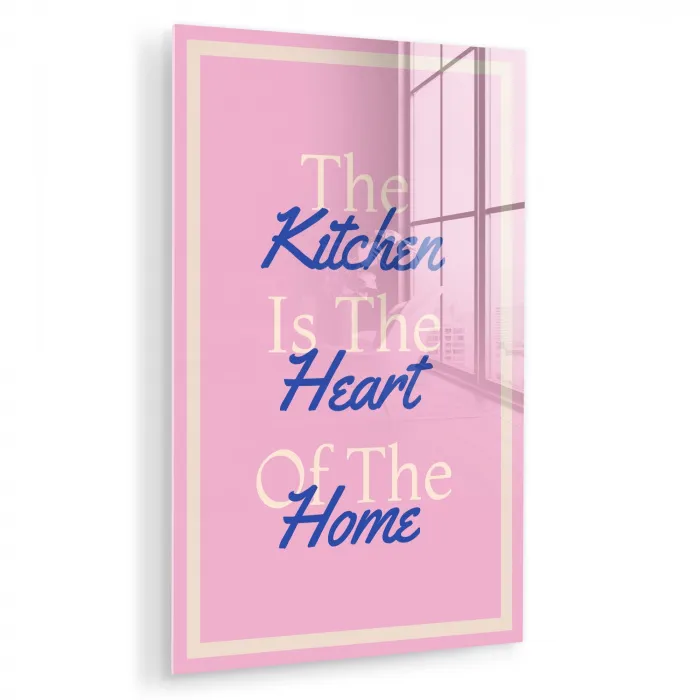Tekst - Blauw - Keuken - Kader plexiglas 5mm klein -zzzproduct_nieuw