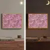 Organisch - Patroon - Roze Light Box met batterij (Wandlamp) middel 907 -sfeer3