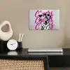 Cheers - Hond - Roze - Wijn poster papier klein -sfeer1