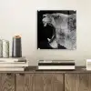 Dieren - Leeuw - Zwart - Wit - Portret plexiglas 5mm klein -sfeer1