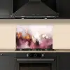 Watercolor - Goud - Roze - Abstract - Kunst keuken achterwand spatscherm klein -sfeer1