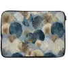 Bladeren - Abstract - Goud - Blauw laptophoes neopreen klein -zkaufland3dotto