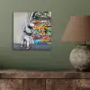 Graffiti - Illusie - Jongen - Street art aluminium wit klein -sfeer2
