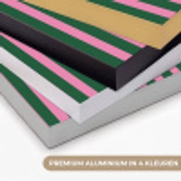 Verticale strepen - Groen - Roze Textielframe zwart klein 947 -USP_kleurenNL