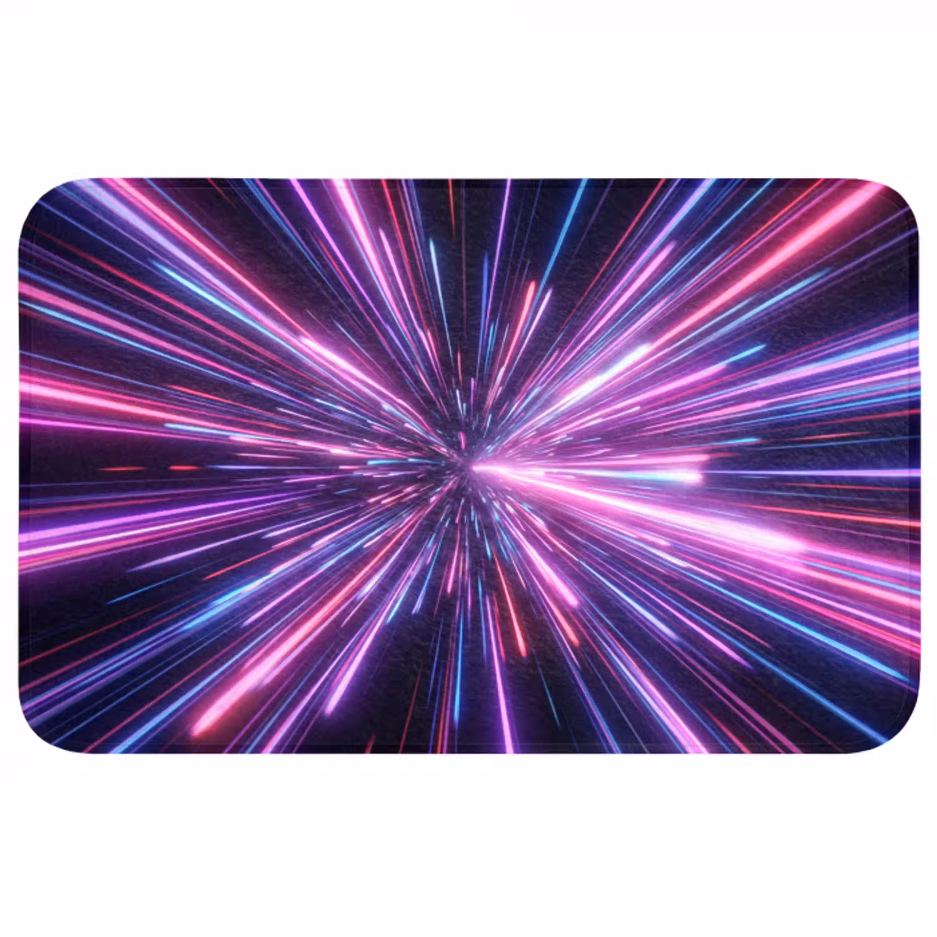 Lichtsnelheid - Ruimte - Roze - Paars Badmat middel -3d