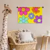 Bloemen - Illustratie - Kleurrijk Wandkleed katoen klein -wsfeer5_kind
