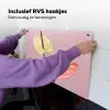 Bloemen - Anthuriums - Geel - Roze Inductie beschemer met haakjes klein -ky-ophangen-nl