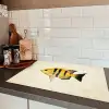 Geel - Vis - Strepen - Tropisch Inductie beschermer vinyl 3mm klein -sfeer3