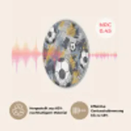 Voetbal - Abstract - Sport - Kleurrijk Akoestische PET Vilt - Rond klein -USP_DE