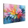 Kleuruitbarsting - Expressieve sfeer - Bloem canvas 2cm klein -z3d