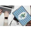 Illustratie - Bessen - Blauw - Strepen laptophoes neopreen klein -bureau