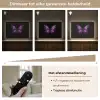 Vlinder - Paars - Levendig Light Box met batterij (Wandlamp) middel -USP_dimbaarNL