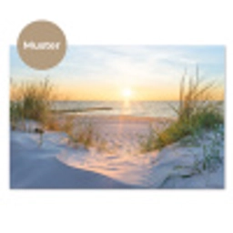 Strand - Zon - Duin - Gras - Zand - Horizon keuken achterwand sample klein -3d_DE