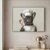 Bril - Hond - Kok Textielframe - compleet frame klein -sfeer2