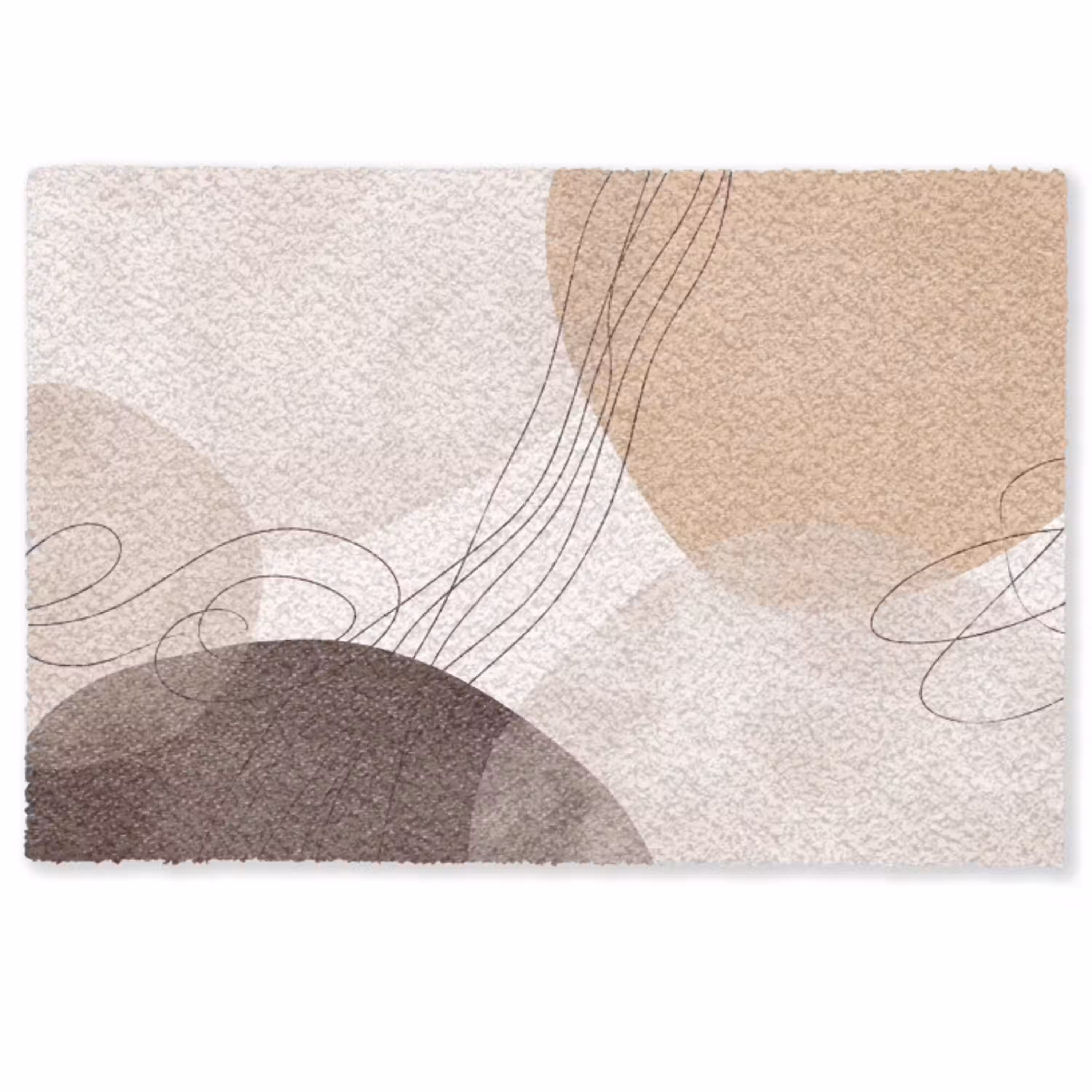 Abstractie - Beige - Modern Deurmat klein -zkaufland3d