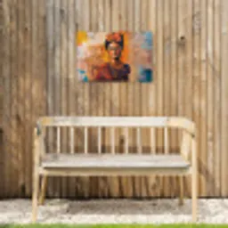 Portret - Sieraden - Schilderachtig Tuinposter op houten frame 2 cm dik klein -sfeer4