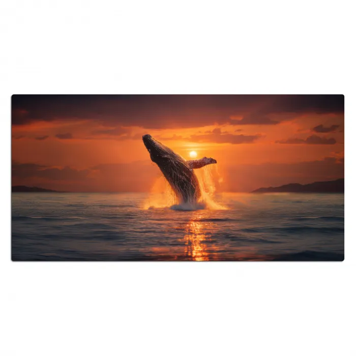 Walvis - Zon - Zee Muismat XXL klein -3d_leeg