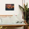 Walvis staart - Water - Zonsondergang tuinposter los doek klein -sfeer7