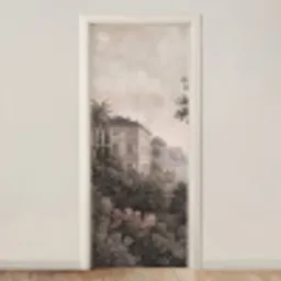 Zee - Villa - Beige deurposter klein -3d_beige