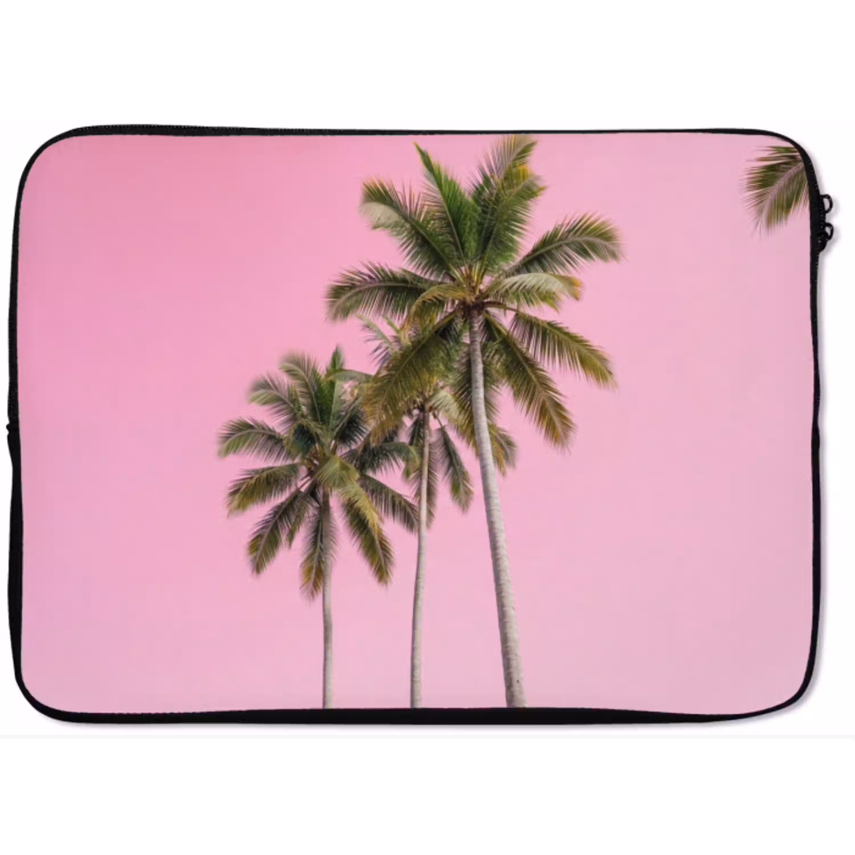 Palmboom - Tropisch - Pink laptophoes neopreen klein -zkaufland3dotto