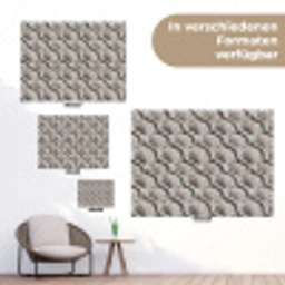 Zand - Schelpenvorm - Grijs tuinposter los doek klein 239 -Xsfeer9_DE