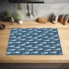 Klein - Oceaan - Golven - Blauw Inductie beschermer vinyl 3mm klein 276 -sfeer5