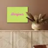 Groen - Roze bonjour - Retro PET vilt klein -sfeer4