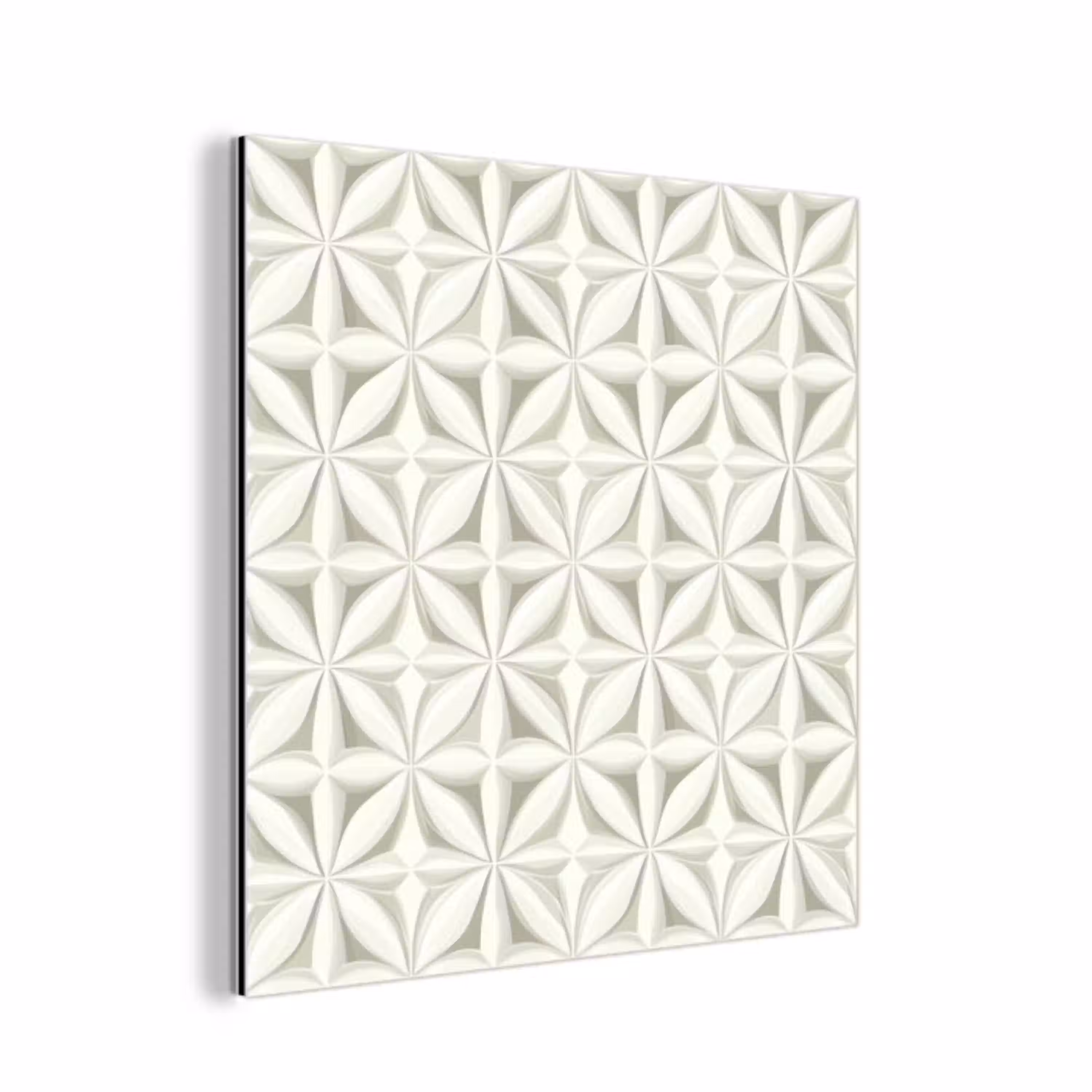 Abstract - Structuur - Grijs - Wit aluminium wit klein 46 -3d
