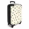 Licht crèmekleurige achtergrond met bruine vlekken NBS - Handbagage koffer - Kinderen Unisex middel -productfoto_3d