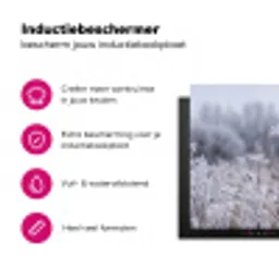 Schermbloem - Rijp - Kristallen - Winter - Delicaat Inductie beschermer vinyl 3mm klein -wsfeer2_website