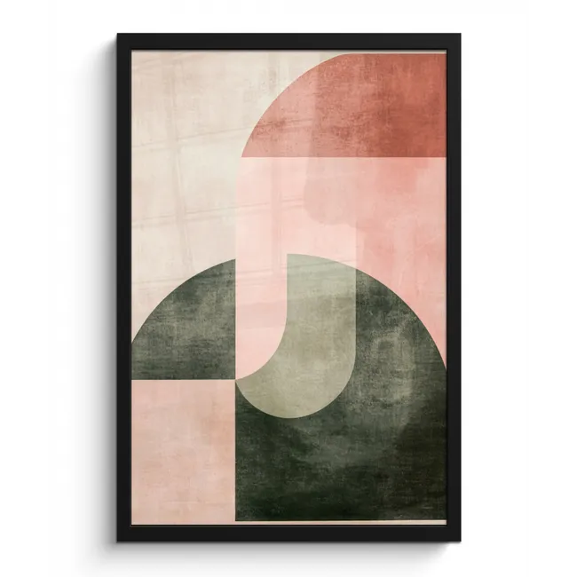 Photo Frame - Circle - Abstract - Pink
