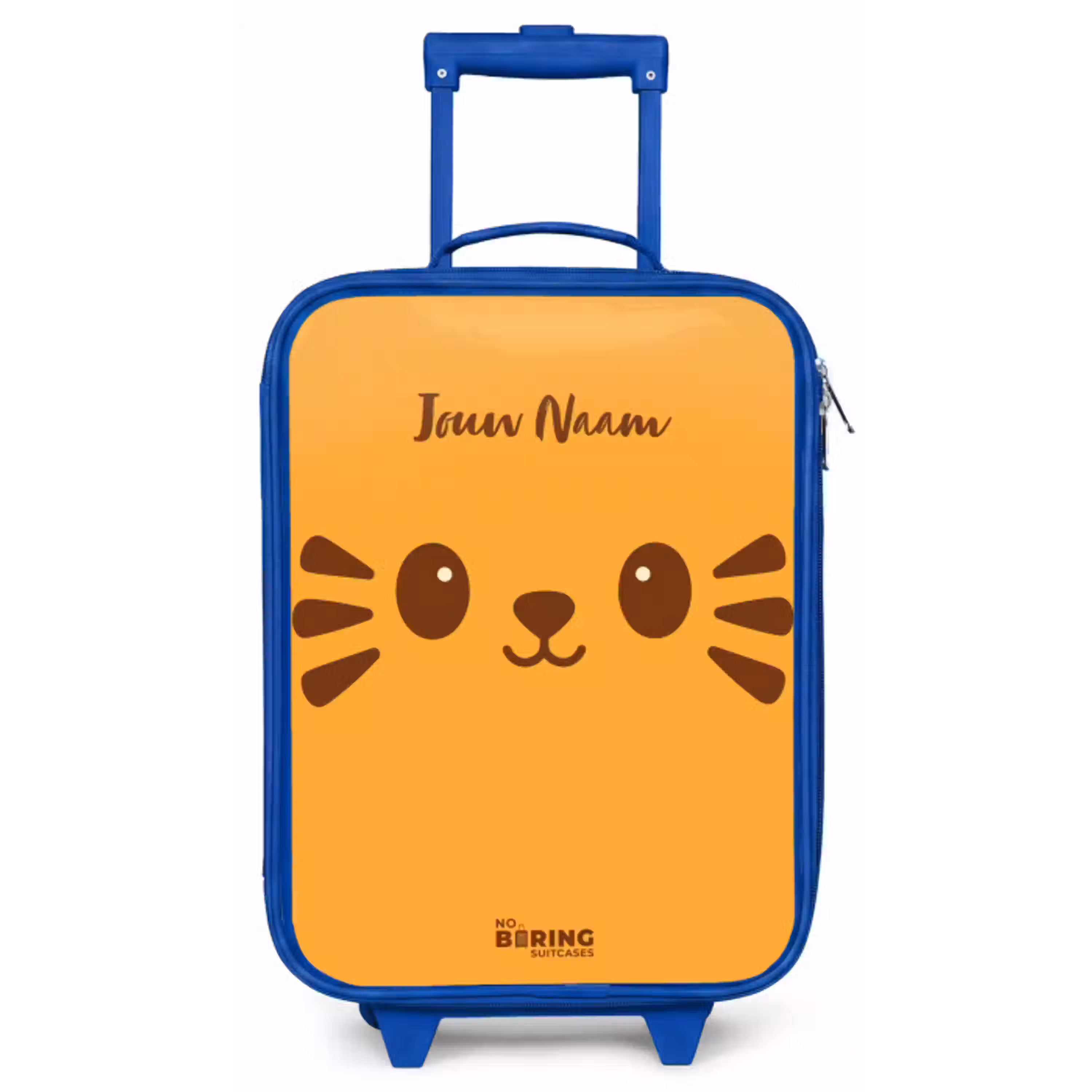 Kawai - Tijger - Oranje Kinderkoffer - Blauw klein -zz3dotto